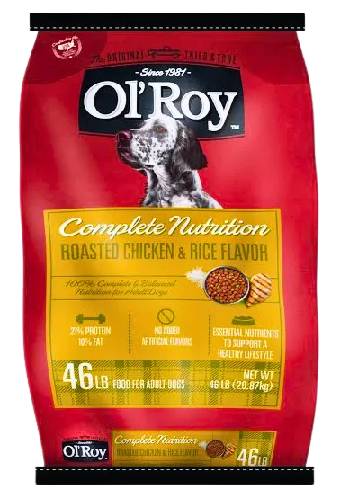 OI Roy Dog Food packed 